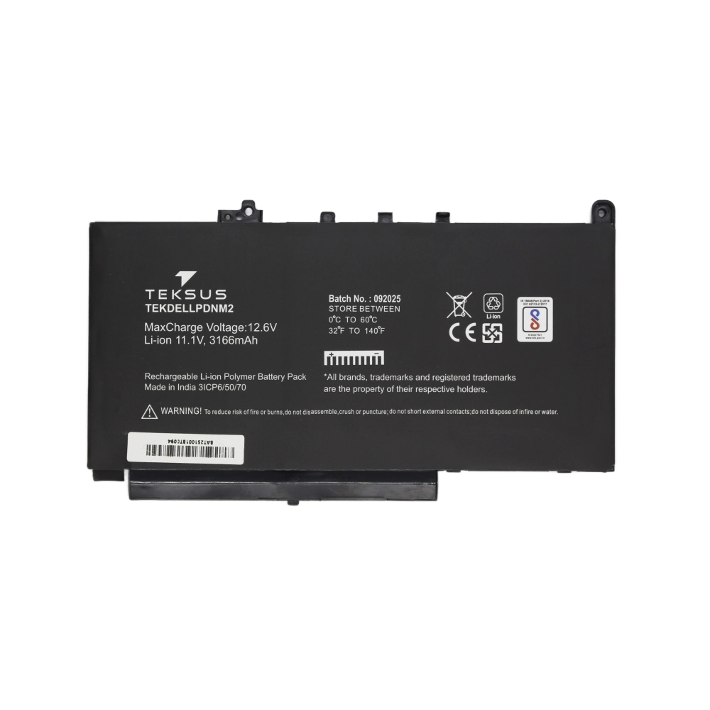 Teksus Laptop Battery Compatible For Dell E7470 | PDNM2 view 2